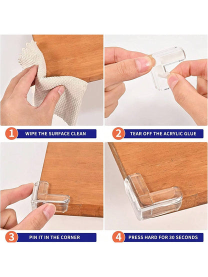 4/6/8/10/12/14/16/20/22/24/ Safety Corner Guards For Children- Silicone Edge Buffers, Furniture Protectors, Suitable For Tables, Chairs, Beds