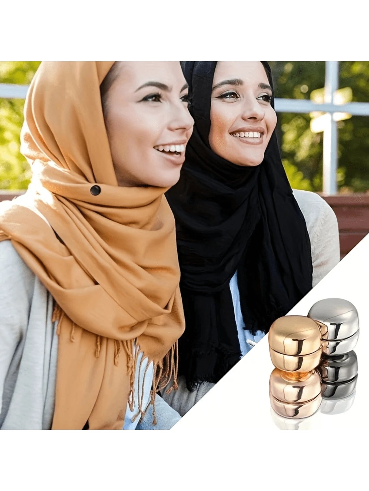 4/8/12Pairs Magnetic Headscarf Pins, Multi-Purpose Magnetic Scarf Pins For Women, Colorful Round Magnets, Durable Headscarf Accessories, Suitable For Daily Wear