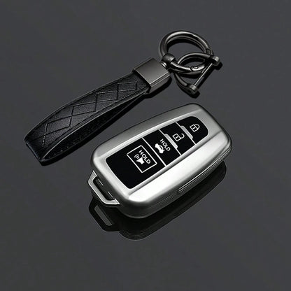 4 Buttons Grey Style TPU Car Key Case Cover Fob For Camry RAV4 Highlander Avalon C-HR Prius Corolla GT86