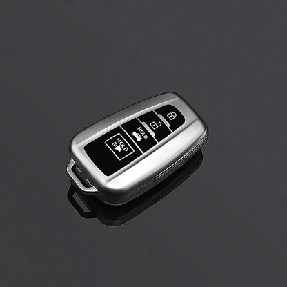 4 Buttons Grey Style TPU Car Key Case Cover Fob For Camry RAV4 Highlander Avalon C-HR Prius Corolla GT86
