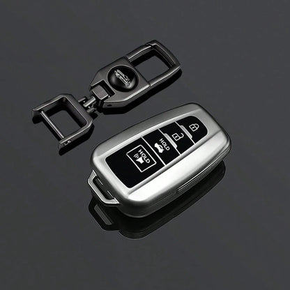 4 Buttons Grey Style TPU Car Key Case Cover Fob For Camry RAV4 Highlander Avalon C-HR Prius Corolla GT86