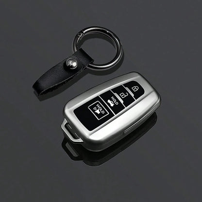 4 Buttons Grey Style TPU Car Key Case Cover Fob For Camry RAV4 Highlander Avalon C-HR Prius Corolla GT86