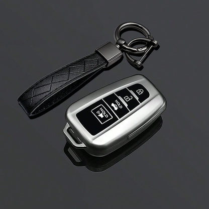 4 Buttons Grey Style TPU Car Key Case Cover Fob For Camry RAV4 Highlander Avalon C-HR Prius Corolla GT86