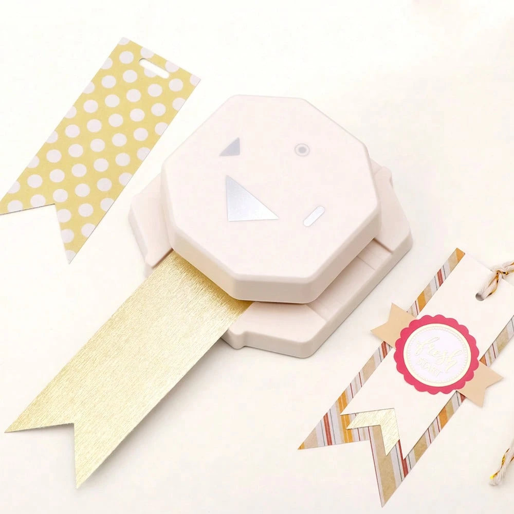 4-In-1 Paper Punch, Suitable For Paper Arts; 4 Shape Label Corner Punch, Applicable For DIY Card Making And Scrapbooking