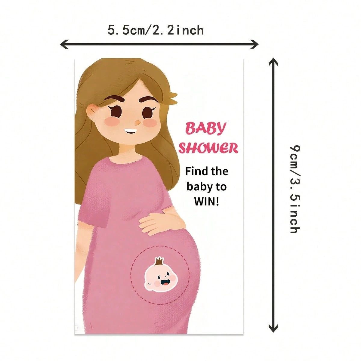 40pcs Cute Scratch Game Cards Set, Suitable For Baby Shower Party. Includes 5pcs Winner Design And 35pcs Loser Design, Great For Baby Shower, Gender Reveal Party, Mom's Group, New Parents Gathering, P