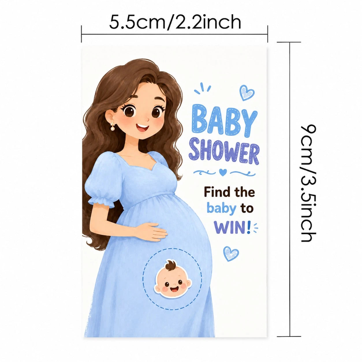 40pcs Cute Scratch Game Cards Set, Suitable For Baby Shower Party. Includes 5pcs Winner Design And 35pcs Loser Design, Great For Baby Shower, Gender Reveal Party, Mom's Group, New Parents Gathering, P