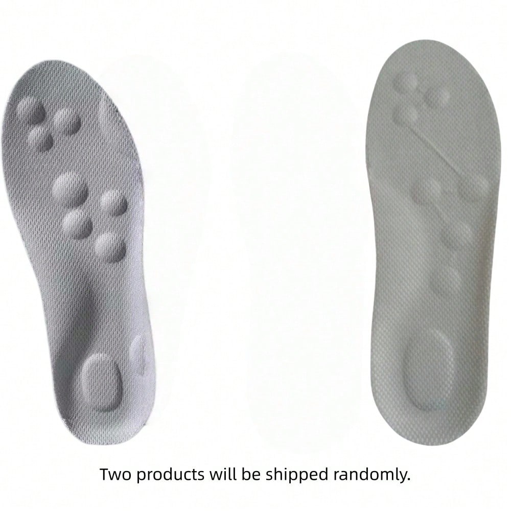 4D Latex Sport Insoles Soft High Elasticity Shoe Pads Breathable Running Basket Shoe Sole Arch Support Inserts Unisex 1pair