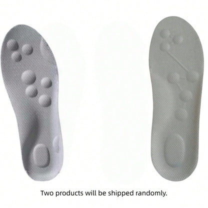 4D Latex Sport Insoles Soft High Elasticity Shoe Pads Breathable Running Basket Shoe Sole Arch Support Inserts Unisex 1pair