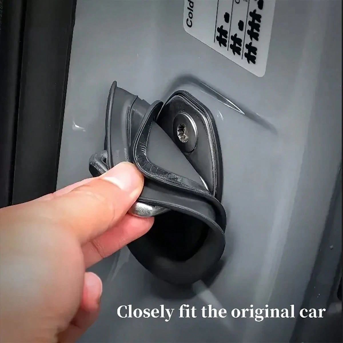 4pcs/2pcs Car Door Lock Silicone Cover, Quiet Car Mat, Stable Exterior Accessories, Car Noise Reduction Protective Silicone Cover- Auto Parts