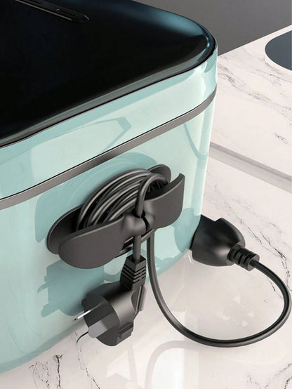 4pcs Cable Winder Organizer Clips, Home & Kitchen Appliance Cord Tidy Holder, Power Cord Wrap Clips With Hooks Cable Organizer