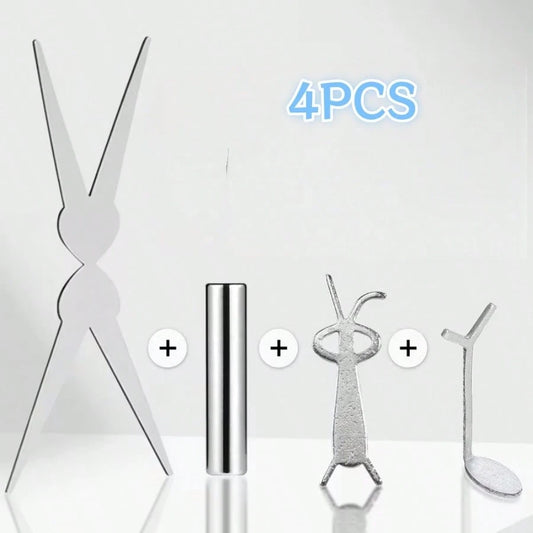 4Pcs Cat Eye Nail Auxiliary Tool Set Multi Shape Nail Forming Wands Nail Surface Shimmer Styling Manicure Supplies, Ideal For Nail Salons