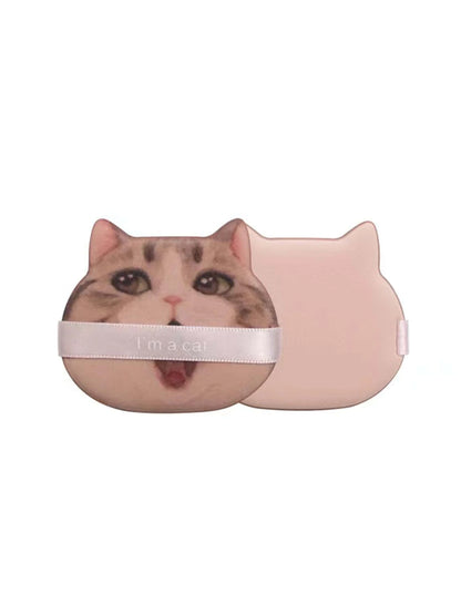 4pcs Cat Head Air Cushion Powder Puff Dry/Wet Dual-Use Liquid Foundation Cosmetics Non-Eating Powder Beauty Sponge Soft Makeup Tool,Makeup,Cheap,Room Decor,Vanity,Travel,Bedroom,Makeup Accessories,Puf