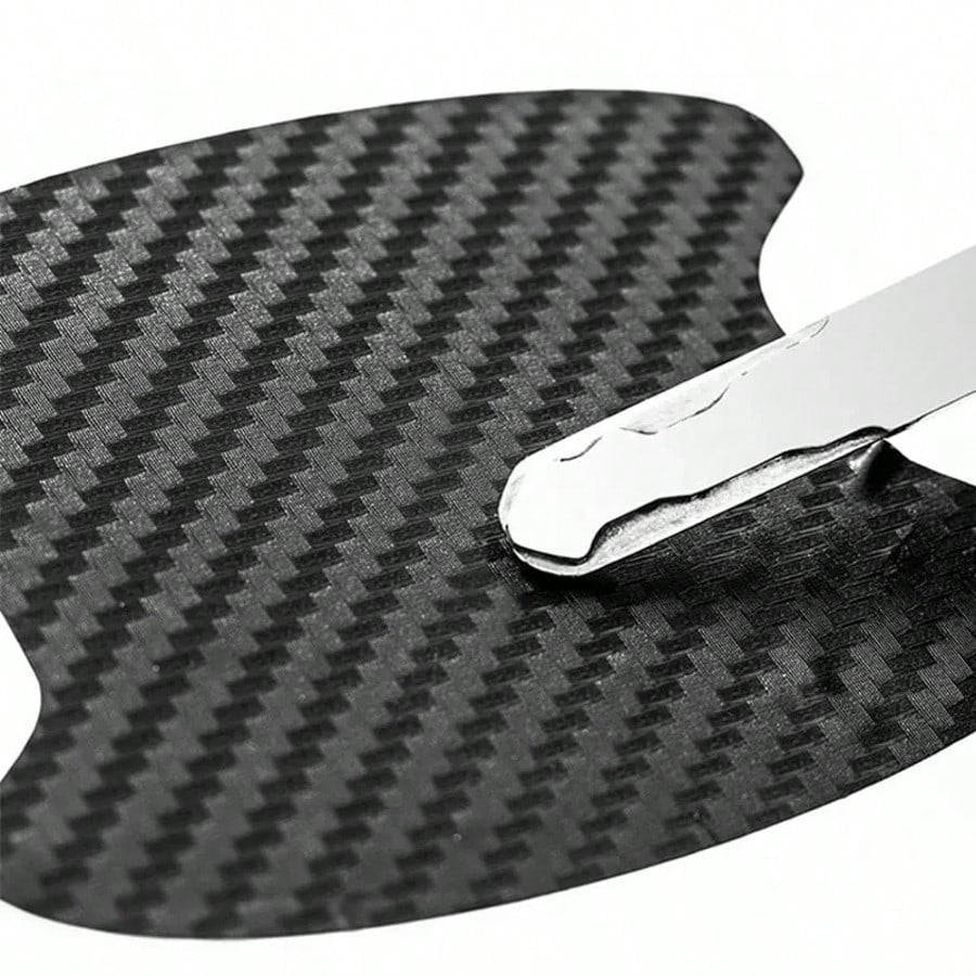 4Pcs/Set Car Door Sticker Carbon Fiber Scratches Resistant Cover Auto Handle Protection Film Exterior Styling Car Accessories