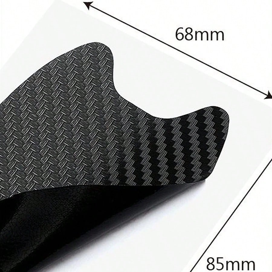4Pcs/Set Car Door Sticker Carbon Fiber Scratches Resistant Cover Auto Handle Protection Film Exterior Styling Car Accessories