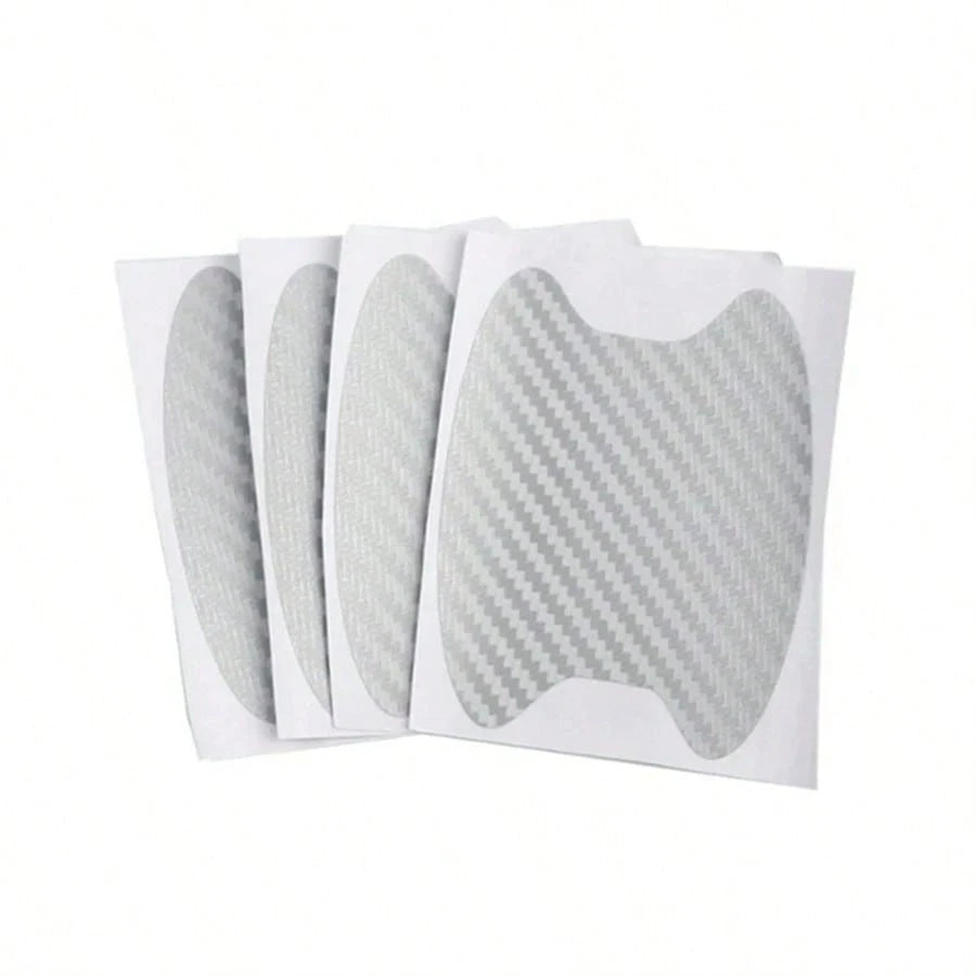 4Pcs/Set Car Door Sticker Carbon Fiber Scratches Resistant Cover Auto Handle Protection Film Exterior Styling Car Accessories
