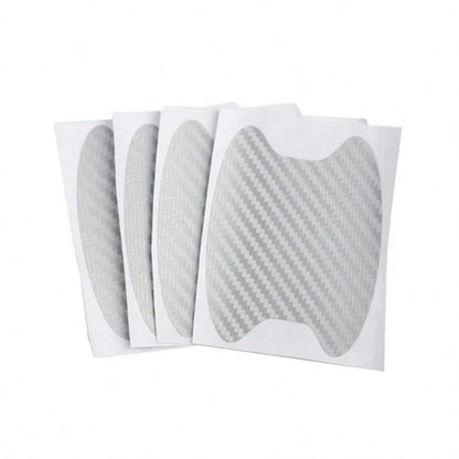 4Pcs/Set Car Door Sticker Carbon Fiber Scratches Resistant Cover Auto Handle Protection Film Exterior Styling Car Accessories