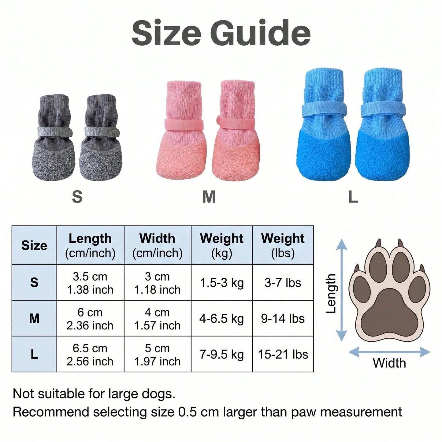 4pcs/Set Waterproof Pet Dog Shoes (Random Style), Non-Slip Soft Sole, Scratch-Resistant & Wear-Resistant, Washable & Reusable, Durable Pet Boots Suitable For Bichon, Corgi, Teddy And Other Dog Breeds