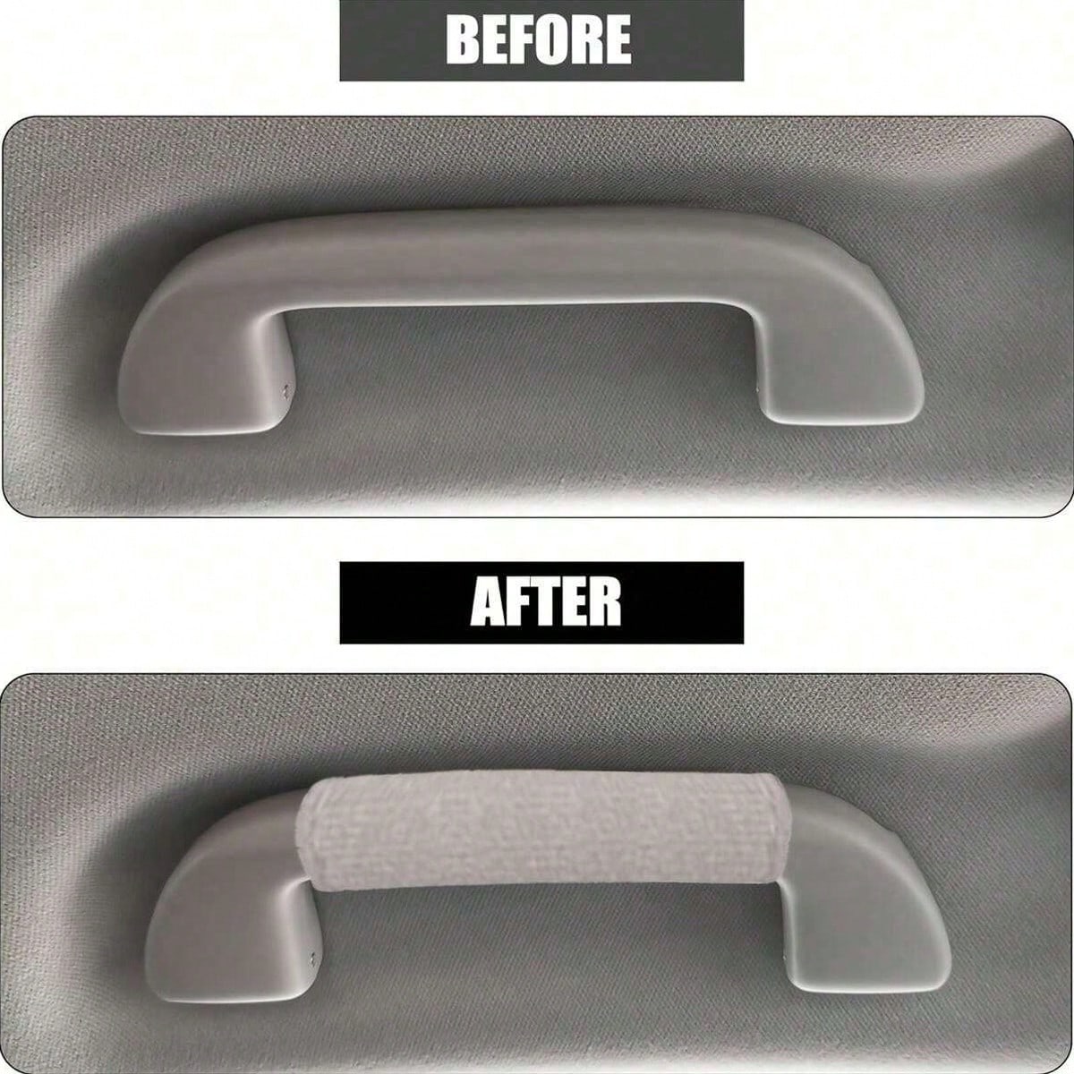 4pcs Soft Car Door Handle Covers, Universal Car Roof Grab Handle Covers, Protect Your Vehicle Interior, Easy Installation, Decorate Your Car As You Like