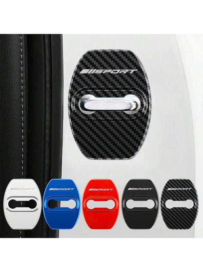 4pcs Stainless Steel Car Accessories Protecte Door Lock Covers For Toyota For Tacoma For RAV4 For Yaris For Camry For Corolla Auto Decorate Styling