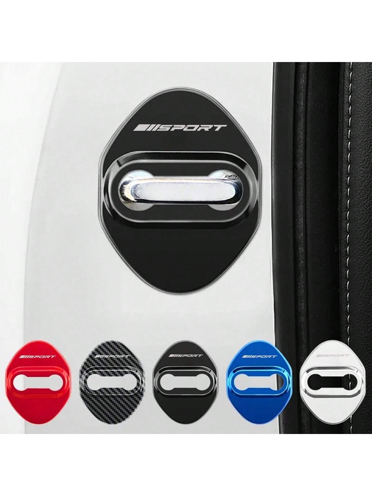 4pcs Stainless Steel Car Accessories Protecte Door Lock Covers For Toyota For Tacoma For RAV4 For Yaris For Camry For Corolla Auto Decorate Styling