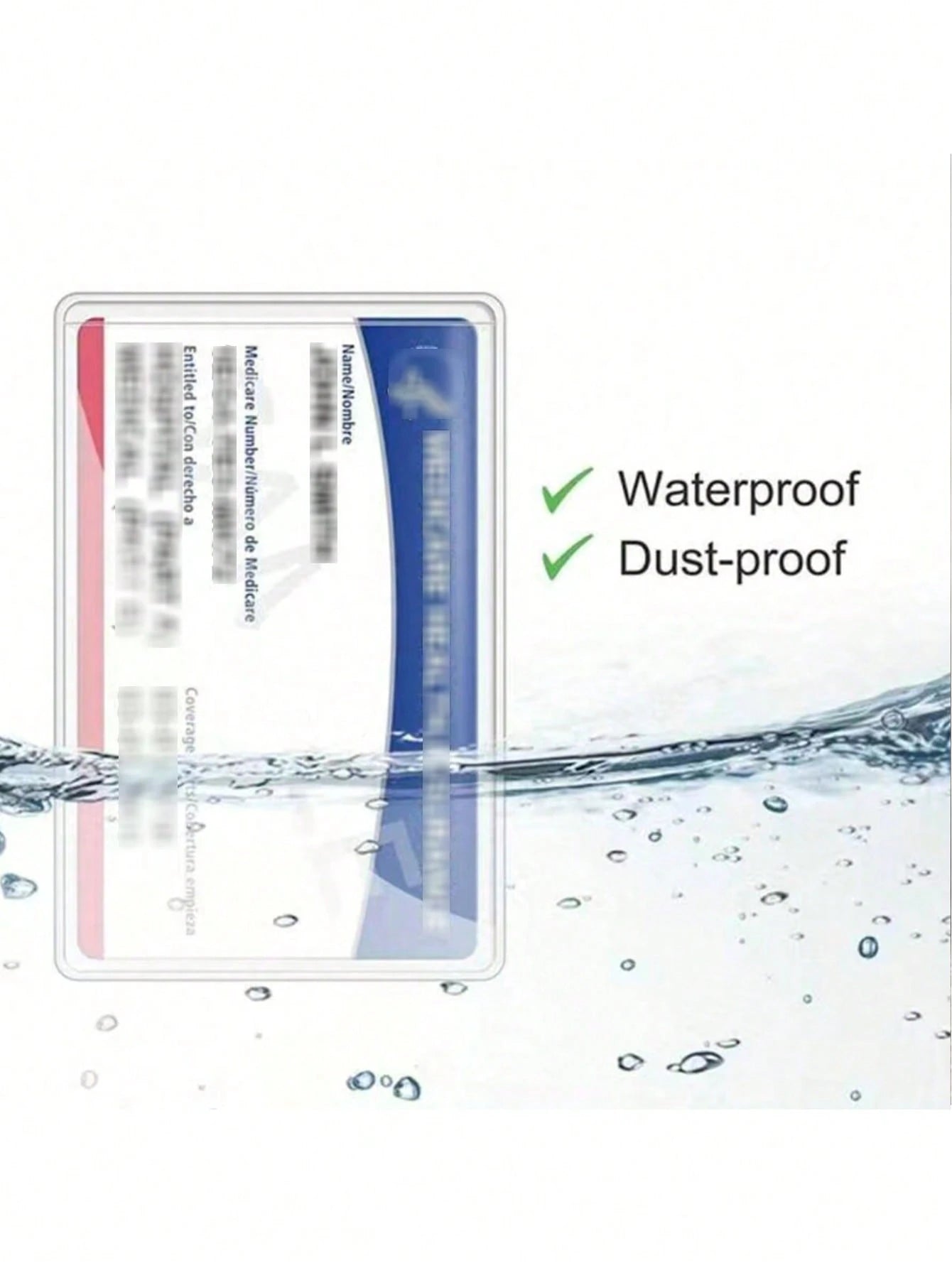 5/10/15/20pcs New Transparent PVC Protective Sleeve Waterproof Card Holder Medical Card Holder Card Sleeve Card Sticker Card Holder Card Sleeve Card Holder Card Clip Card Bag Business Card Holder Cred