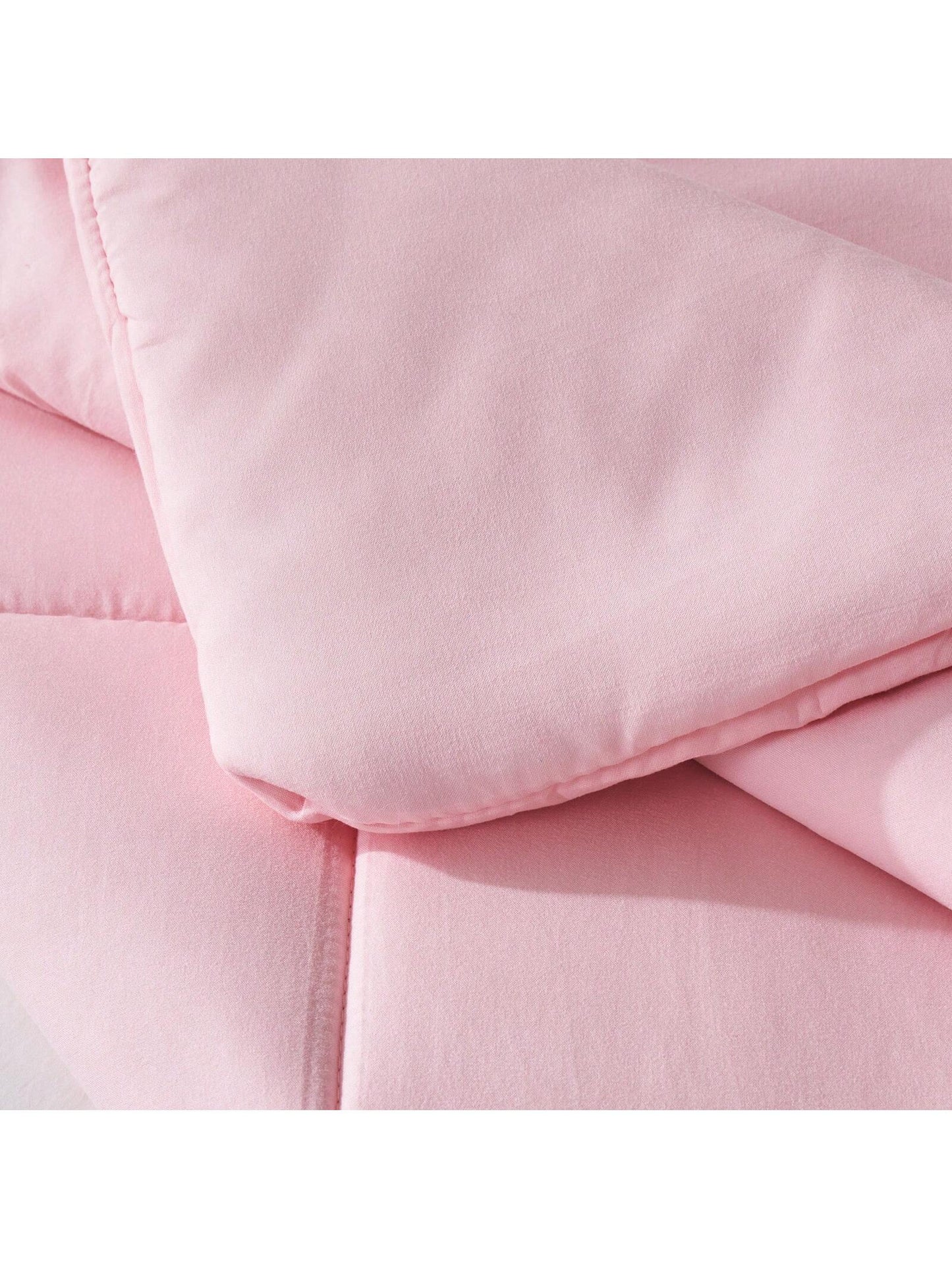 5/7-Piece Solid Colour Checkered Bed Comforter Sets Queen- Soft Microfiber, Lightweight, All-Season, Twin/Full/Queen/King Size Bed In A Bag, Quilt Set With Breathable Fabric And Easy Care,Summer Bedd