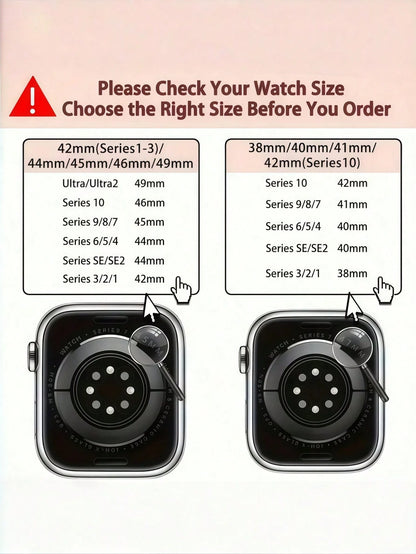 5 Packs Nylon Sport Loop Band For Apple Watch- Stretchy Comfort Strap Compatible With Ultra/SE/Series 10-1, 38-49mm
