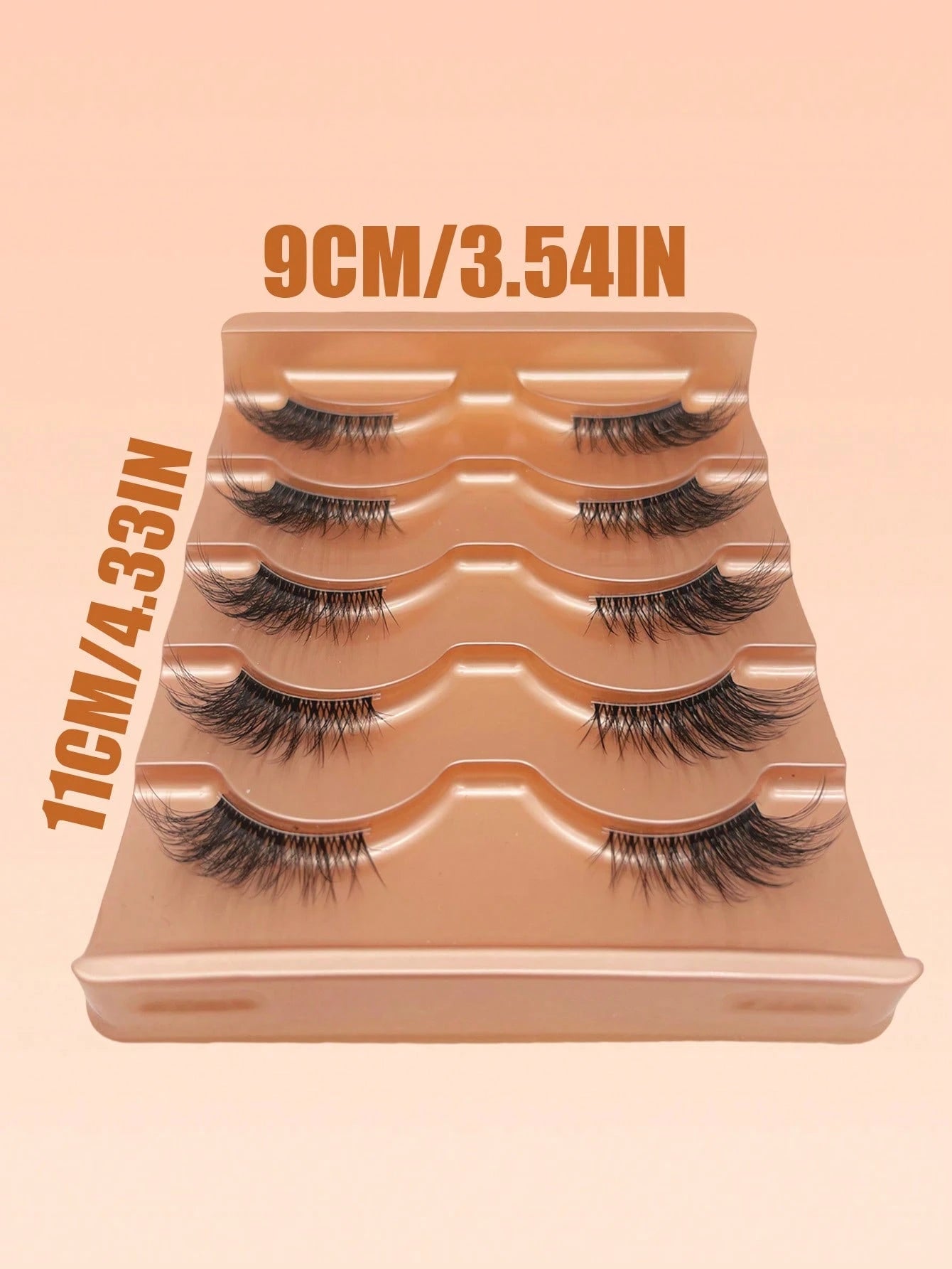 5 Pairs Cat Eye Half-Strip False Eyelashes, 5-10mm D-Curl Fluffy, Natural Looking Reusable Eyelash Extensions For All Occasions