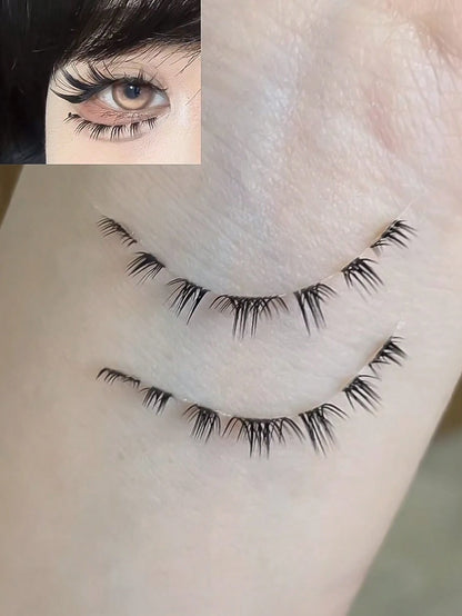 5 Pairs Manga Lower False Eyelashes, Ultra-Soft Fibers, Thin Lash Bands, Vivid Natural Look, Reusable, Light & Comfortable To Wear, Ideal For Asian & Korean Cosplay, Anime Makeup, Professional Makeup