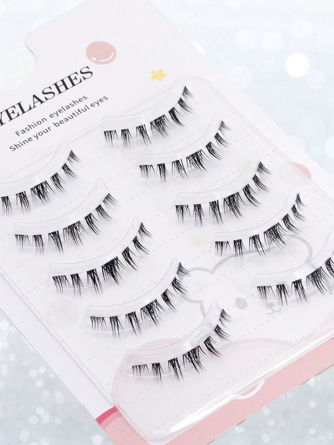 5 Pairs Manga Lower False Eyelashes, Ultra-Soft Fibers, Thin Lash Bands, Vivid Natural Look, Reusable, Light & Comfortable To Wear, Ideal For Asian & Korean Cosplay, Anime Makeup, Professional Makeup