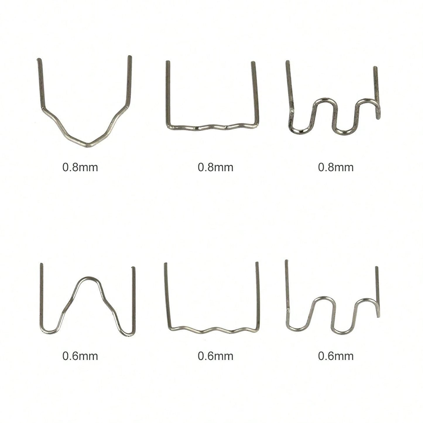 500pcs Bumper Plastic Welding Machine Welding Wire Plastic Welding Wire Plastic Welding Nails Appearance Repair Machine Pre-Cut Wave Staples Patching Nails Plastic Welder Welding Nails