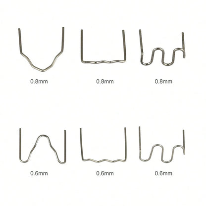 500pcs Bumper Plastic Welding Machine Welding Wire Plastic Welding Wire Plastic Welding Nails Appearance Repair Machine Pre-Cut Wave Staples Patching Nails Plastic Welder Welding Nails