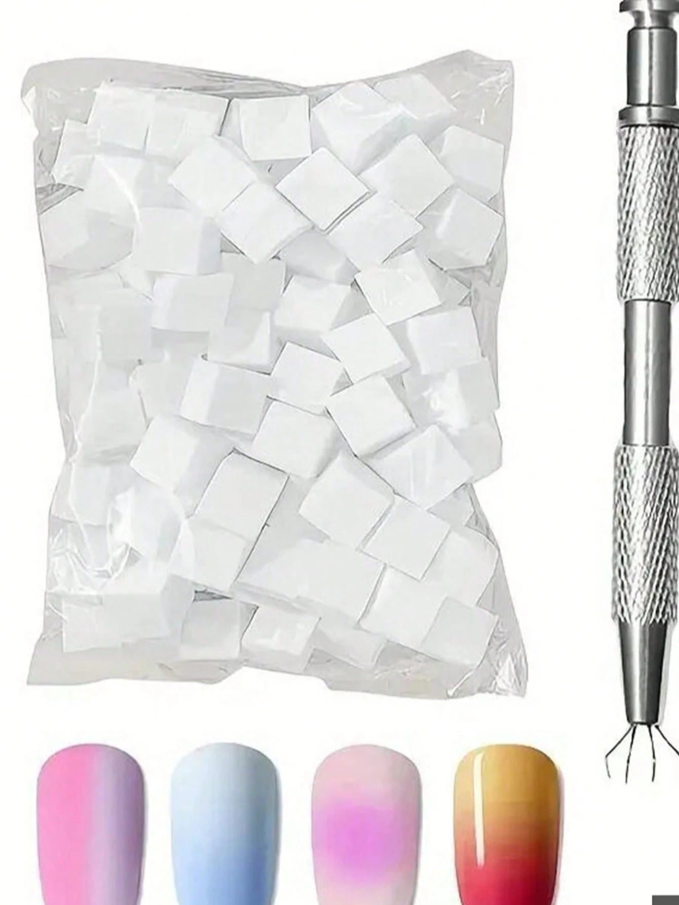 50pcs Mini Sponge Blocks With 4-Claw Tweezers, Nail Art Gradient Color Sponges, Nail Gel Polish Tools, Nail Art Supplies, Nail Art Tools, Nail Art Accessories, Back To School, Nail Art, Nail Tools, Na