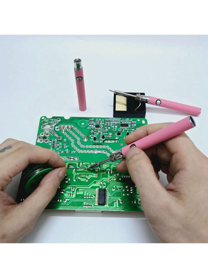 510 Thread Battery Powered Adjustable Voltage Smart Soldering Iron Pen, Compatible With Ink Cartridges, Portable Mini Soldering Iron Tool With 510 Thread USB Charger, Suitable For DIY Indoor/Outdoor T