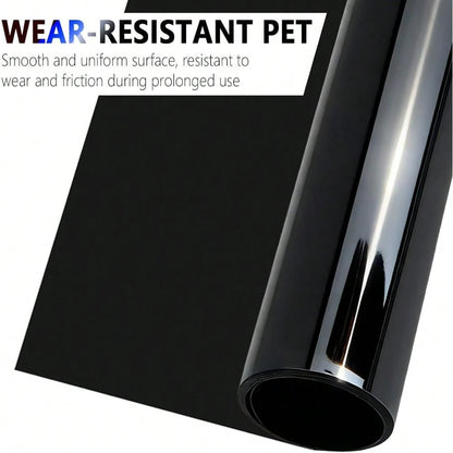 59" X 7.87" 5% VLT Automotive Window Tint Film Roll, Dark Windshield Sun Strip For Glare Reduction, Professional Car Tinting Kit With Squeegee & Cutter Tool