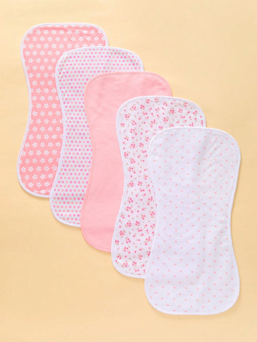 5pcs Baby Anti-Spit/Burp Bibs, Waterproof Soft Absorbent, Suitable For Baby Boys And Girls
