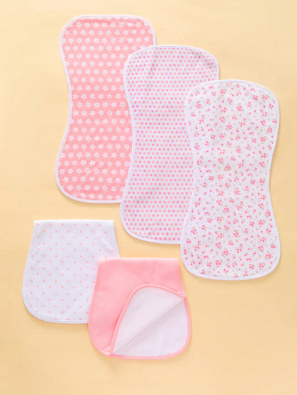 5pcs Baby Anti-Spit/Burp Bibs, Waterproof Soft Absorbent, Suitable For Baby Boys And Girls