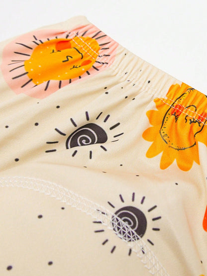 5pcs Baby Reusable Printed Potty Training Pants, Washable Diaper Underwear For Toddler Boys & Girls
