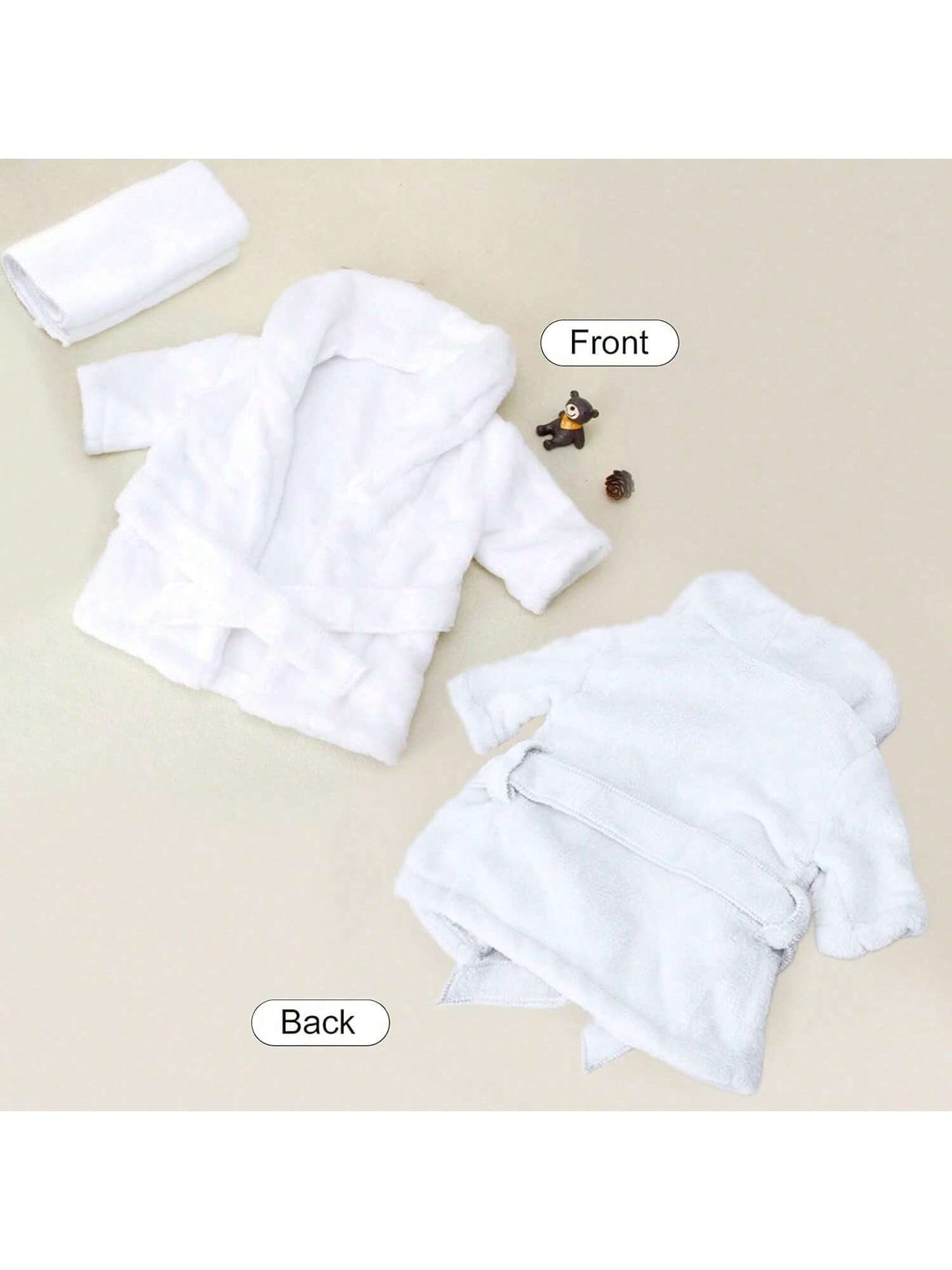 5PCS Newborn Photography Props Baby Girl Bathrobes Bath Towel Outfit With Slippers Cucumber Photo Props For Infant Boys Girls Baby Shower Easter Gift Things For Girls/Boys