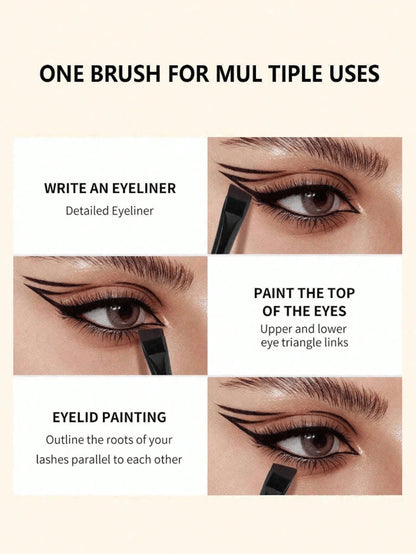 5Pcs/Set Makeup Brush Set, Includes Eyeshadow, Contour, Eyebrow Brushes- Soft And Skin-Friendly Cosmetic Tools, Portable Travel Makeup Kit, Eyebrow Brush, Eyeshadow Brush, Spoolie, Spoolie Brush, Giv