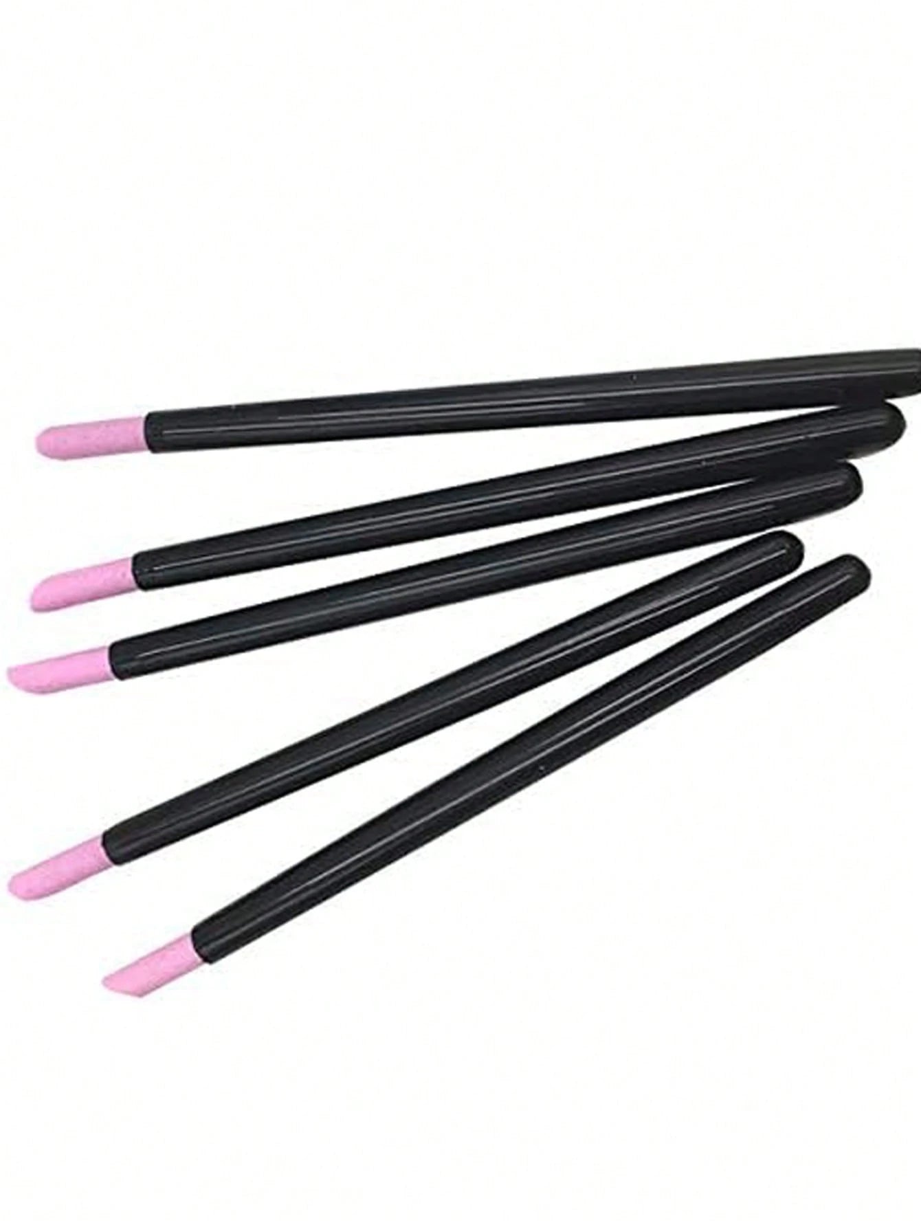 5pcs/Set Quartz Stone Nail Care Tools, Cuticle Remover, Professional Manicure Tools Include 45° Nail Pusher, Buffer Block, Foot Care Cleaner