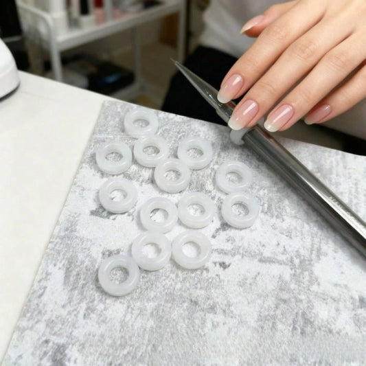 5PCS Silicone Nail Art Pen Anti-Slip Rings, Reusable Grip Rings, Nail Art Tool Accessories, Suitable For Nail Art Painting Brushes, Non-Slip Round Rings