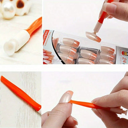 6/10PCS Suction Cup Nail Art Assistant Tools, PP Plastic Ergonomic Nail Application Sticks, Can Adsorb And Fix Nails, Precise Application Of Nail Polish Gel, Toe Nail Trimming, Foot Cleaning Home Salo