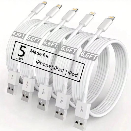 6.6FT/200cm High-Efficiency Data Transfer Fast Charging Cable Compatible With IPhone 14 Pro Max/14 Pro/14 Plus/14/13/12/11/XS/XR/8/7/6/ Series