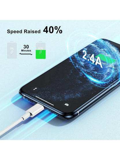 6.6FT/200cm High-Efficiency Data Transfer Fast Charging Cable Compatible With IPhone 14 Pro Max/14 Pro/14 Plus/14/13/12/11/XS/XR/8/7/6/ Series