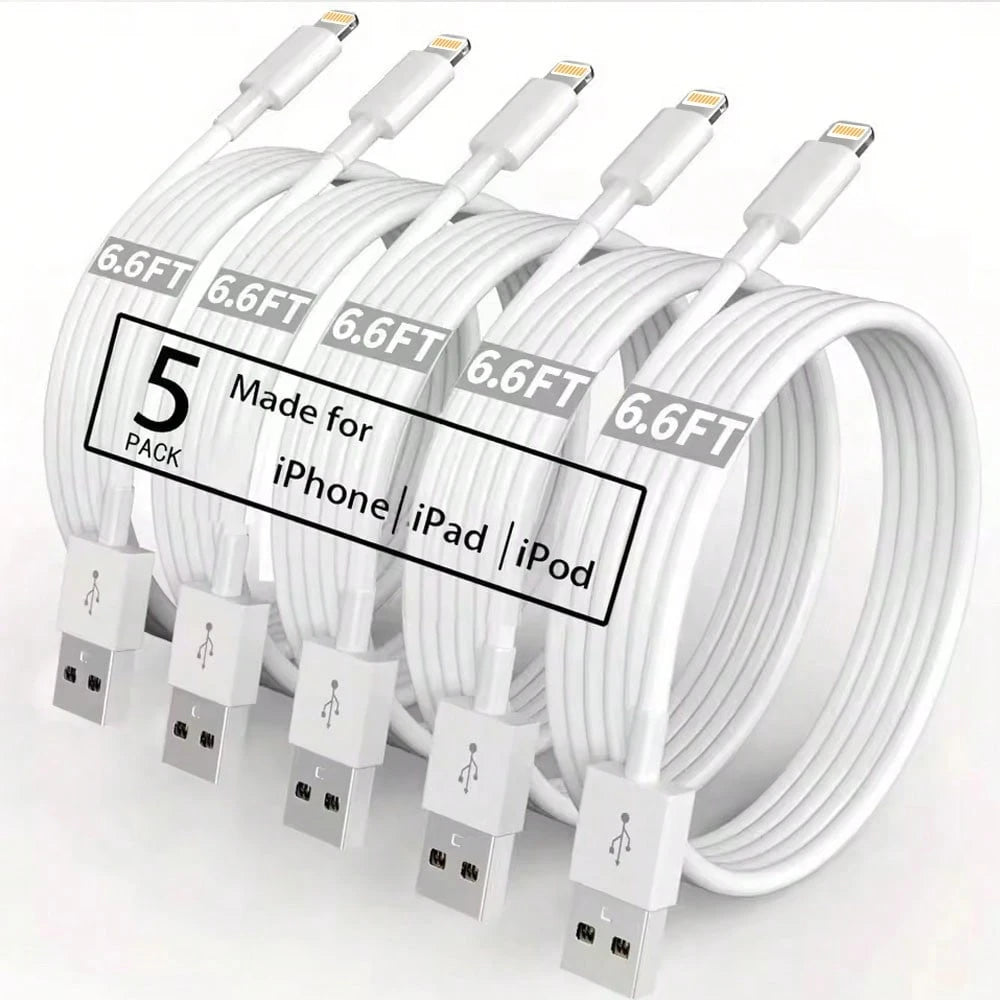 6.6FT/200cm High-Efficiency Data Transfer Fast Charging Cable Compatible With IPhone 14 Pro Max/14 Pro/14 Plus/14/13/12/11/XS/XR/8/7/6/ Series