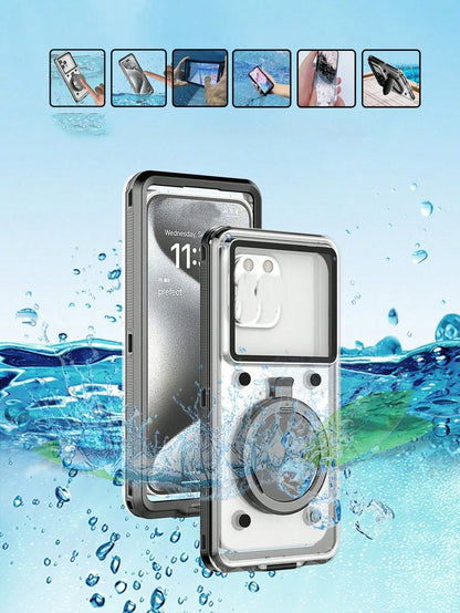 6.9 Inch Universal Waterproof Phone Case- Touchscreen With Stand, Shockproof And Dropproof- Fits All Smartphones- Perfect Gift For Water Sports Enthusiasts