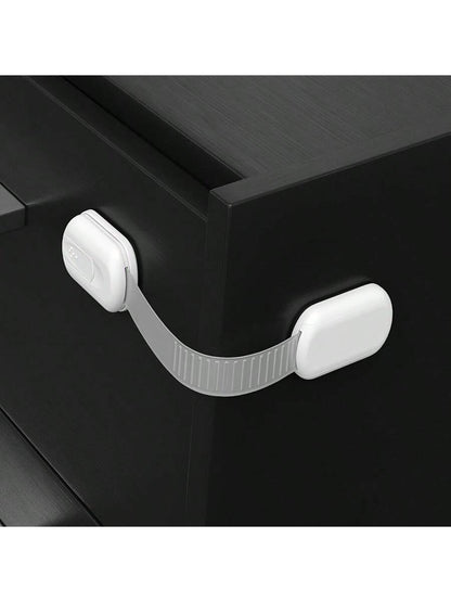 6-Pack/8-Pack Baby Locks – Secure, Quick, Easy Adhesive Cabinet Latches, No-Screw & Magnet-Free,Multi-Purpose For Furniture,Kitchen, Oven,Toilet Seat