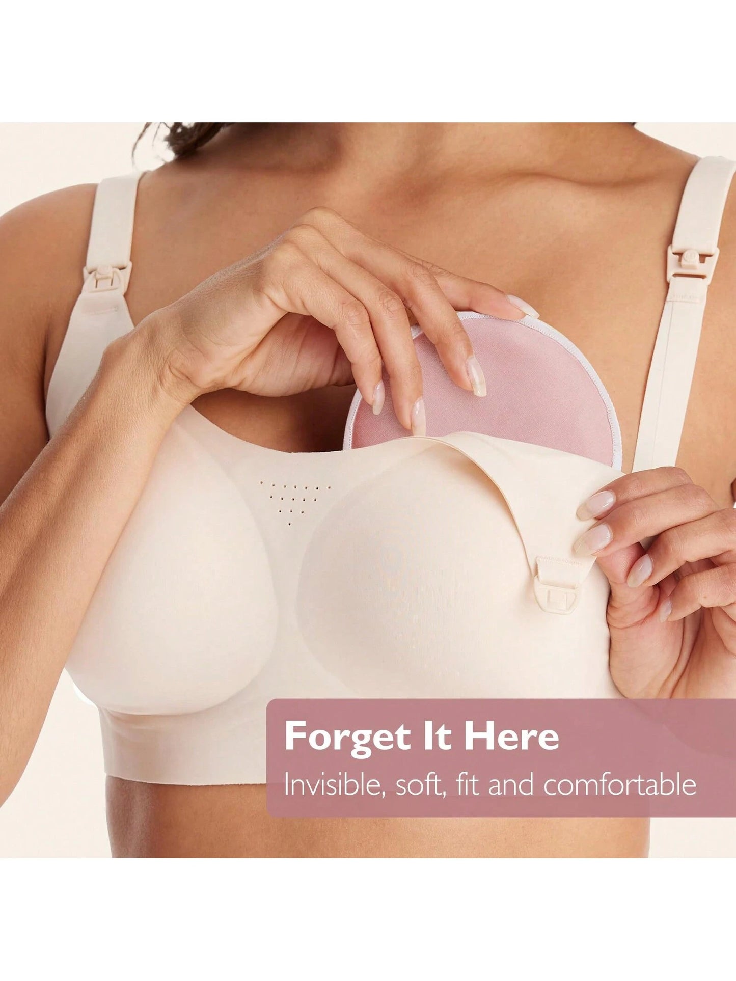 6-Pack Nursing Pads- Washable Breast Pads For Breastfeeding, Nursing Bra Nipple Pads For Breastfeeding, Pumping Bra Reusable Breast Pads