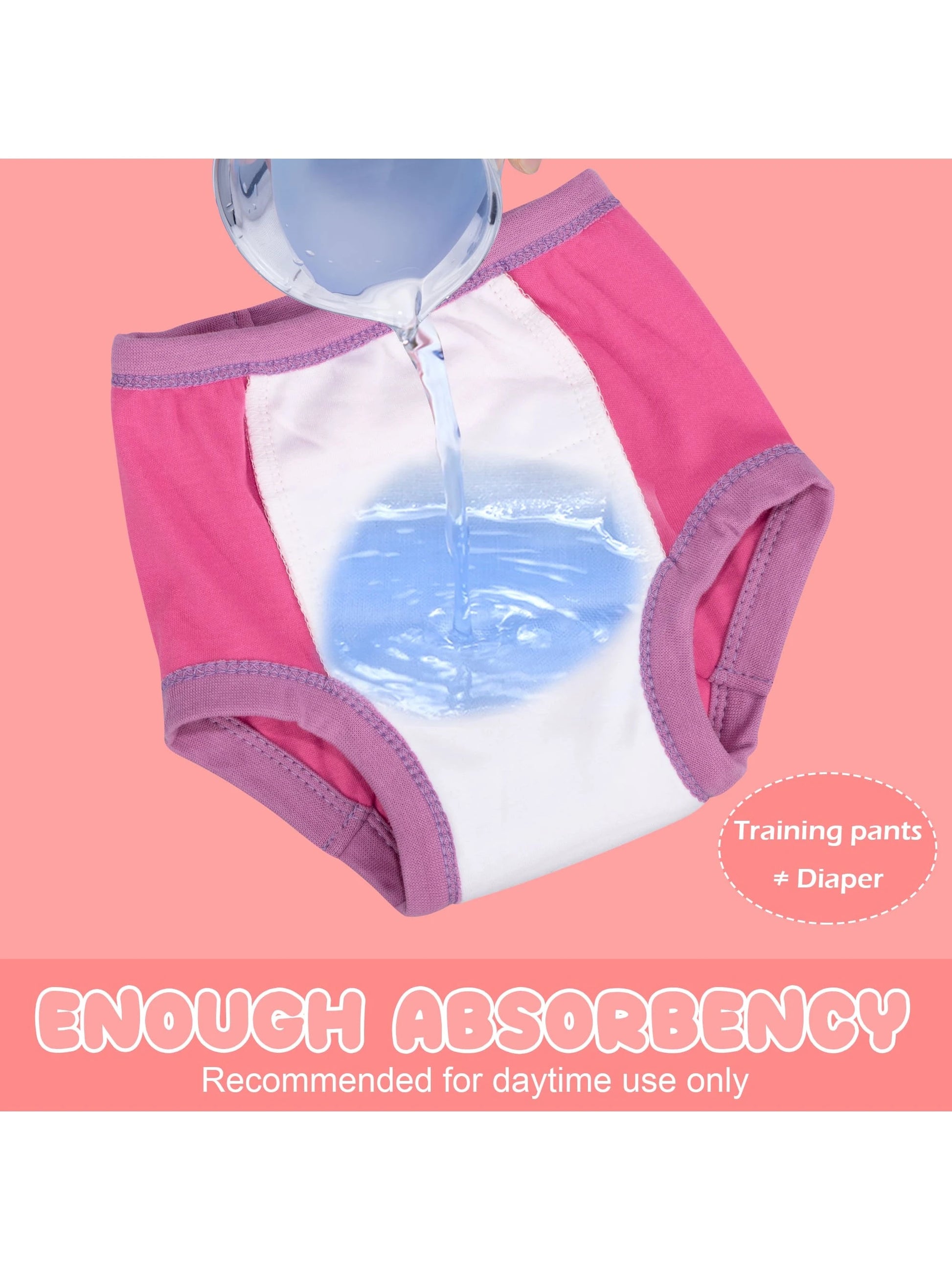 6-Pack Toddler Potty Training Pants, Soft And Absorbent Training Underwear For Boys And Girls, Ages 12 Months To 10 Years